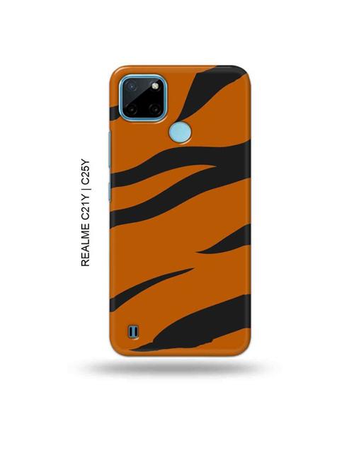 tiger strips back cover compatible with realme c21y, realme c25y - 19005029 - Very Small Image - 1