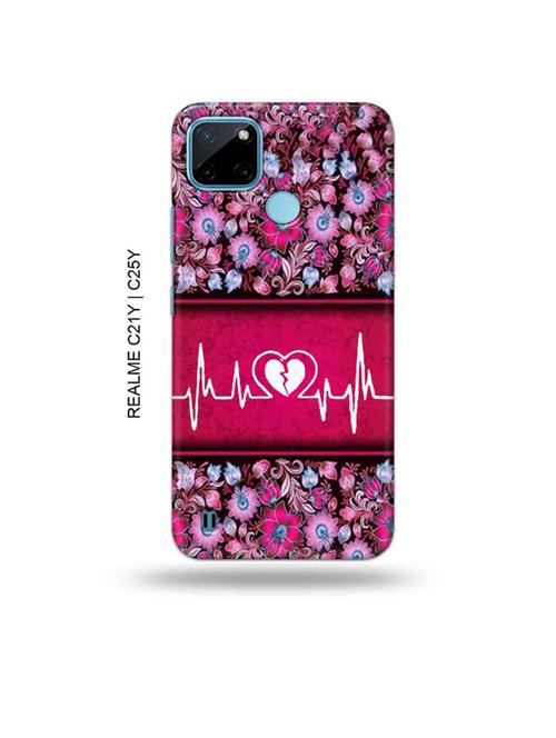 heart ecg back cover compatible with realme c21y, realme c25y - 19005082 - Very Small Image - 1
