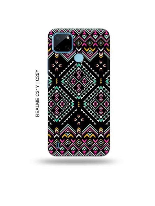 aztec back cover compatible with realme c21y, realme c25y - 19005086 - Very Small Image - 1