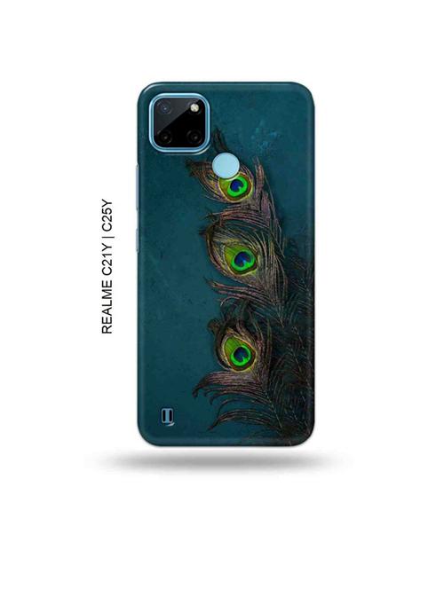krishna feather back cover compatible with realme c21y, realme c25y - 19005106 - Very Small Image - 1