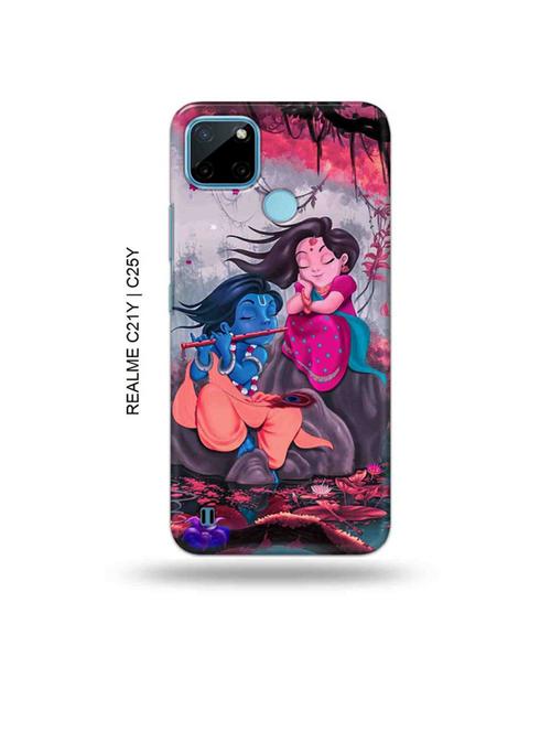 radha krishna back cover compatible with realme c21y, realme c25y - 19005107 - Very Small Image - 1