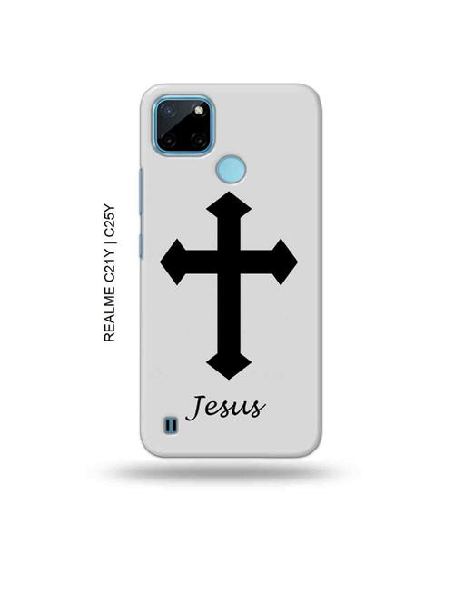 jesus cross back cover compatible with realme c21y, realme c25y - 19005110 - Very Small Image - 1