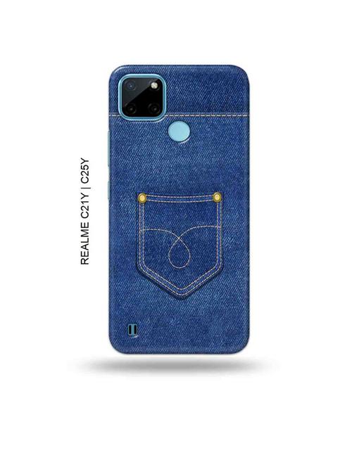 jean back cover compatible with realme c21y, realme c25y - 19005169 - Very Small Image - 1