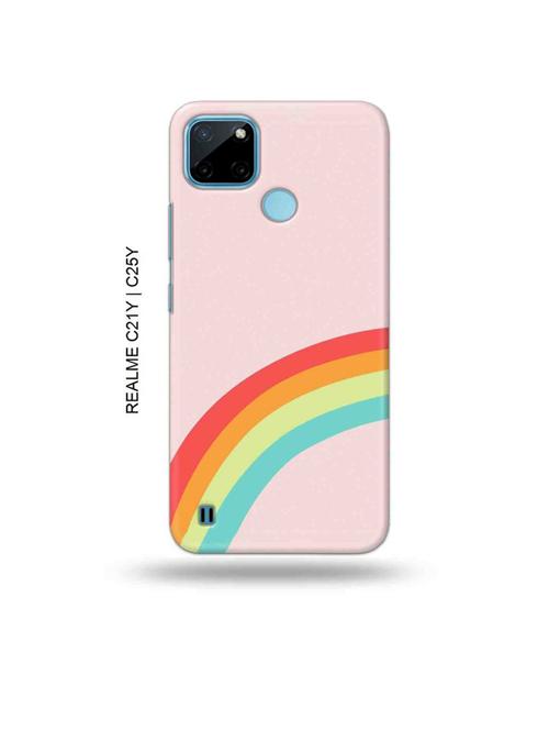 rainbow back cover compatible with realme c21y, realme c25y - 19005182 - Very Small Image - 1