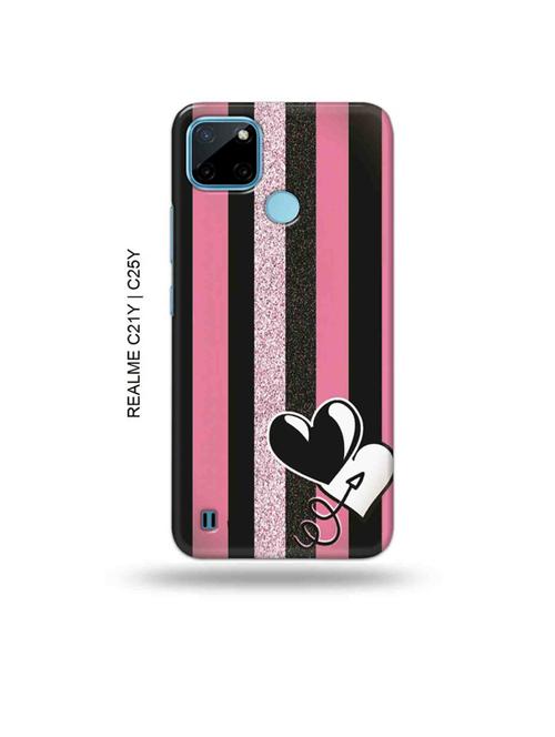 hearts back cover compatible with realme c21y, realme c25y - 19005193 - Very Small Image - 1