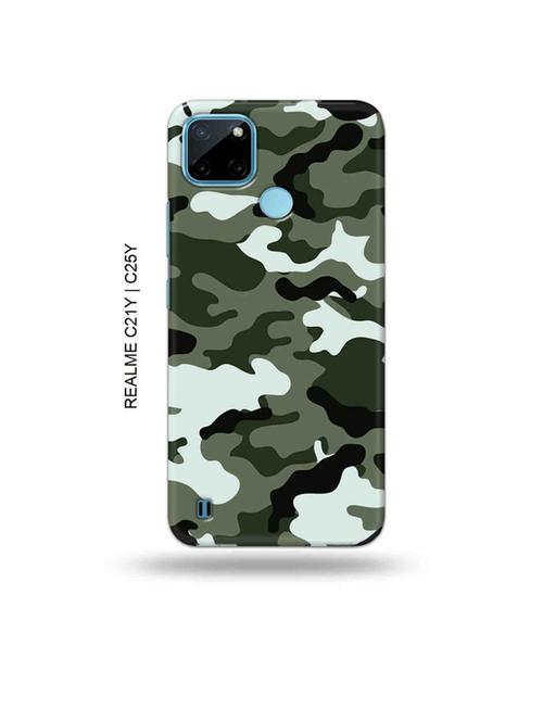 camouflage green back cover compatible with realme c21y, realme c25y - 19005203 - Very Small Image - 1