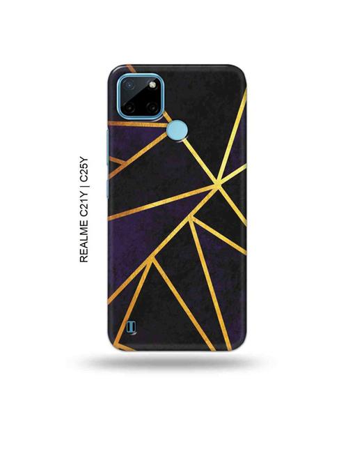vertical gold strips back cover compatible with realme c21y, realme c25y - 19005221 - Very Small Image - 1