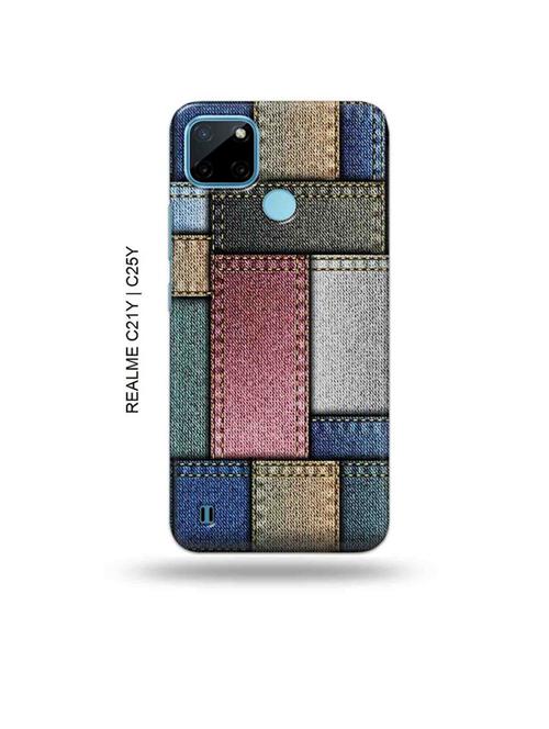 denim back cover compatible with realme c21y, realme c25y - 19005227 - Very Small Image - 1