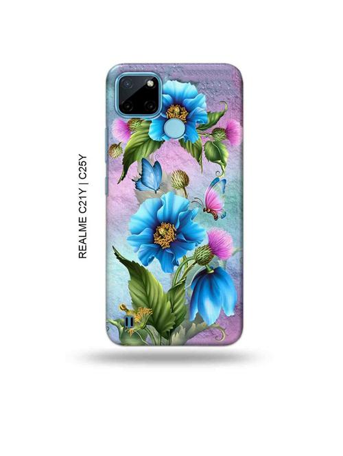 floral back cover compatible with realme c21y, realme c25y - 19005266 - Very Small Image - 1