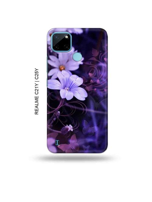 flowers back cover compatible with realme c21y, realme c25y - 19005278 - Very Small Image - 1