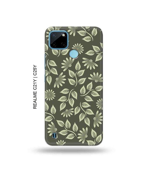 flowers back cover compatible with realme c21y, realme c25y - 19005282 - Very Small Image - 1