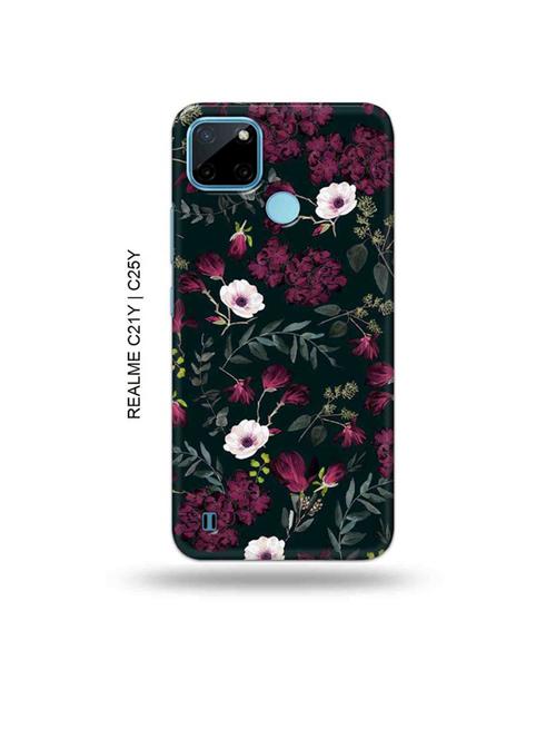 flowers back cover compatible with realme c21y, realme c25y - 19005291 - Very Small Image - 1