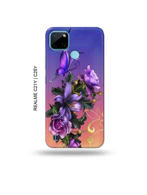 flowers back cover compatible with realme c21y, realme c25y - 19005297 - Very Small Image - 1