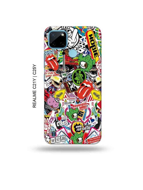 travel dope back cover compatible with realme c21y, realme c25y - 19005309 - Very Small Image - 1