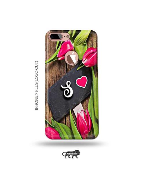 flower letter s back cover compatible with iphone 7 plus(logo cut) - 19005373 - Very Small Image - 1