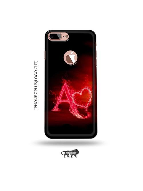 fire heart letter a back cover compatible with iphone 7 plus(logo cut) - 19005383 - Very Small Image - 1