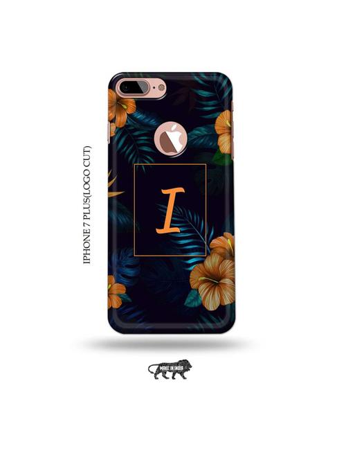floral i back cover compatible with iphone 7 plus(logo cut) - 19005408 - Very Small Image - 1