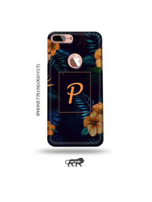 floral p back cover compatible with iphone 7 plus(logo cut) - 19005415 - Very Small Image - 1