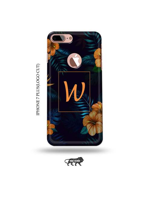 floral w back cover compatible with iphone 7 plus(logo cut) - 19005422 - Very Small Image - 1