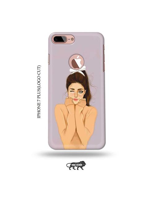 cozy girl back cover compatible with iphone 7 plus(logo cut) - 19005455 - Very Small Image - 1
