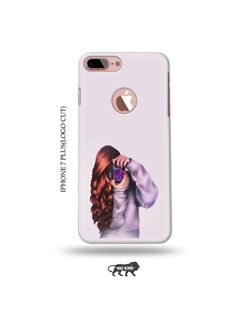 camera buff girl back cover compatible with iphone 7 plus(logo - 19005461 - Very Small Image - 1