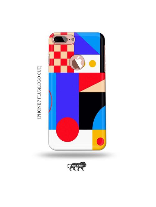 colour boxes back cover compatible with iphone 7 plus(logo cut) - 19005499 - Very Small Image - 1