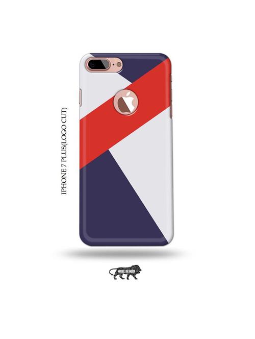 colour strips back cover compatible with iphone 7 plus(logo cut) - 19005503 - Very Small Image - 1