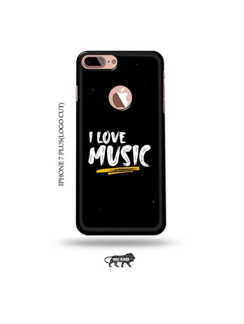 i love music back cover compatible with iphone 7 plus(logo cut) - 19005559 - Very Small Image - 1
