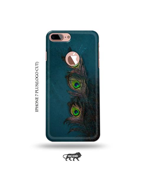 krishna feather back cover compatible with iphone 7 plus(logo cut) - 19005607 - Very Small Image - 1