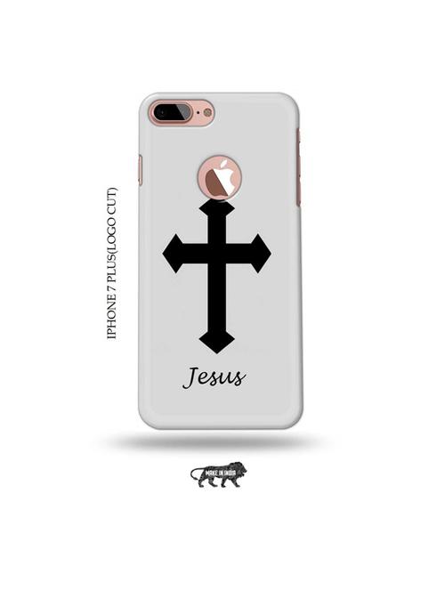 jesus cross back cover compatible with iphone 7 plus(logo cut) - 19005611 - Very Small Image - 1