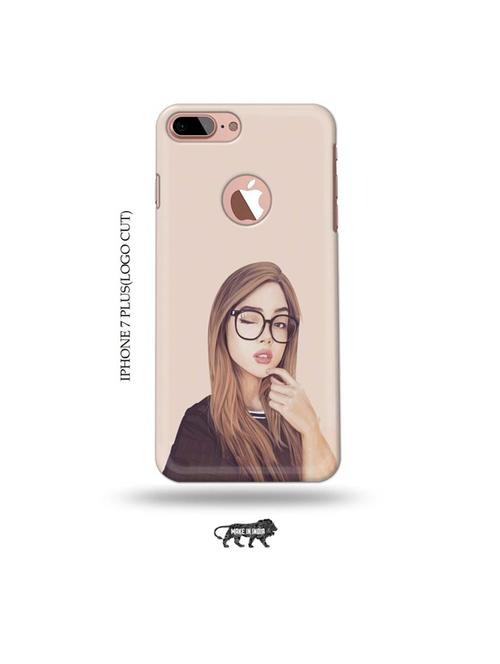 girl illustration back cover compatible with iphone 7 plus(logo cut) - 19005621 - Very Small Image - 1