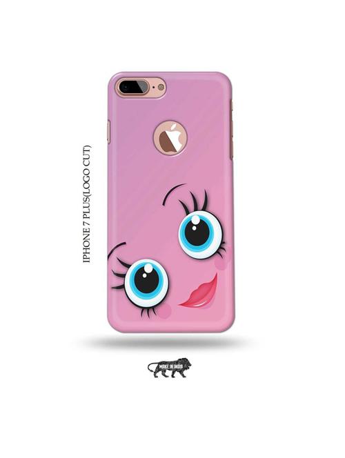 girliey eyes back cover compatible with iphone 7 plus(logo cut) - 19005651 - Very Small Image - 1