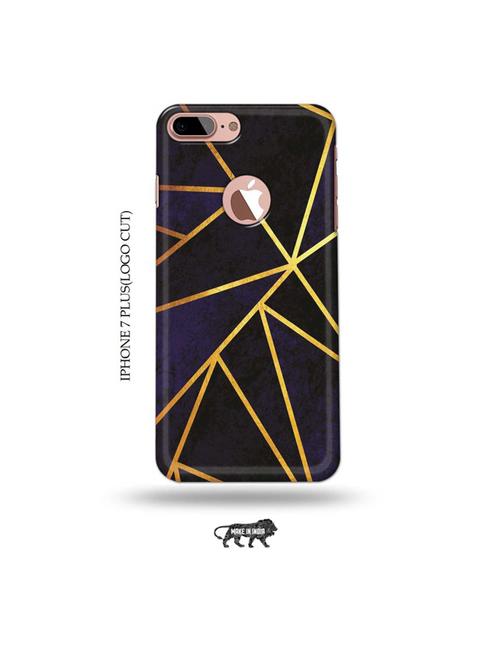 vertical gold strips back cover compatible with iphone 7 plus(logo cut) - 19005726 - Very Small Image - 1