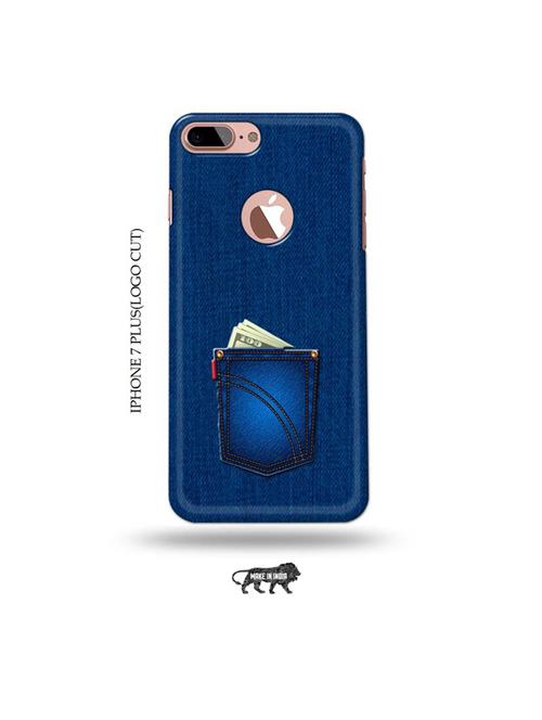 jeans back cover compatible with iphone 7 plus(logo cut) - 19005735 - Very Small Image - 1
