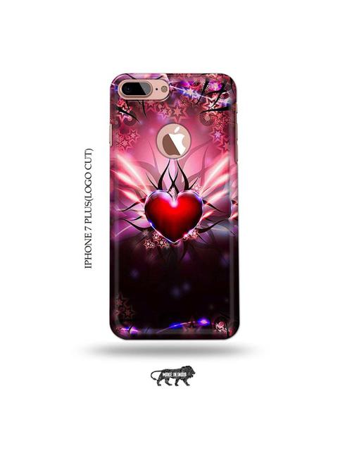 heart back cover compatible with iphone 7 plus(logo cut) - 19005739 - Very Small Image - 1