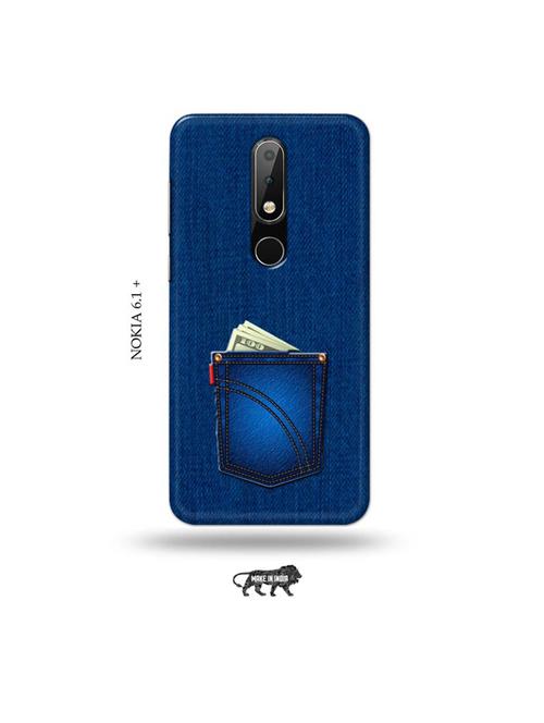 jeans back cover compatible with nokia 6.1 plus - 19006238 - Very Small Image - 1