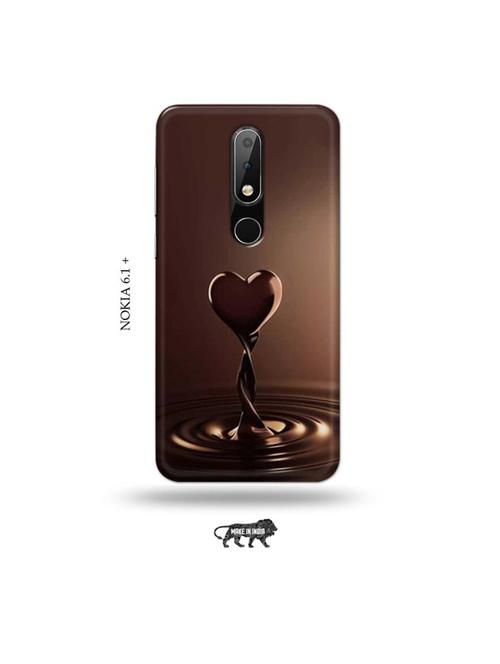 chocolate heart back cover compatible with nokia 6.1 plus - 19006259 - Very Small Image - 1