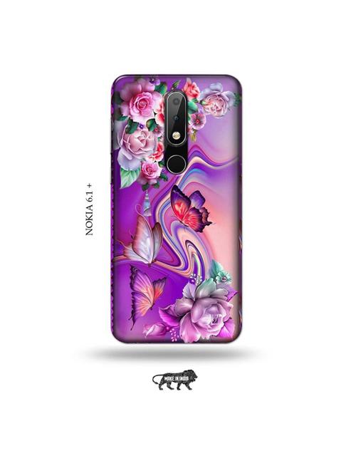 flowers back cover compatible with nokia 6.1 plus - 19006273 - Very Small Image - 1