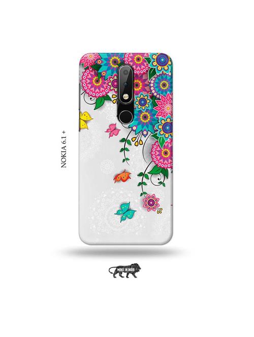 flowers back cover compatible with nokia 6.1 plus - 19006284 - Very Small Image - 1