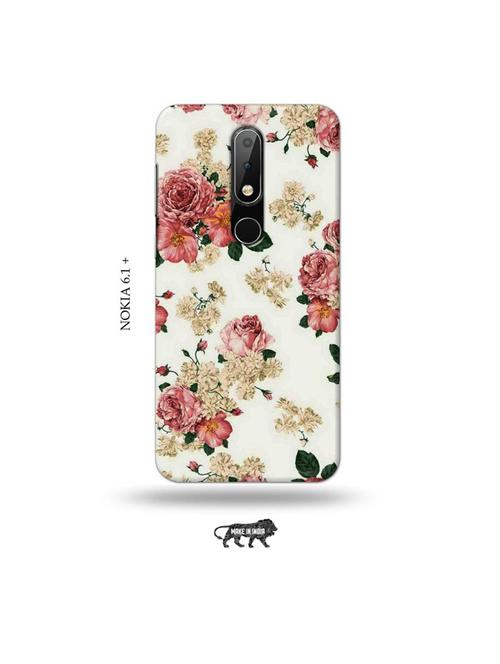 flowers back cover compatible with nokia 6.1 plus - 19006302 - Very Small Image - 1