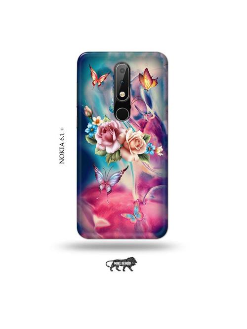 flowers back cover compatible with nokia 6.1 plus - 19006308 - Very Small Image - 1