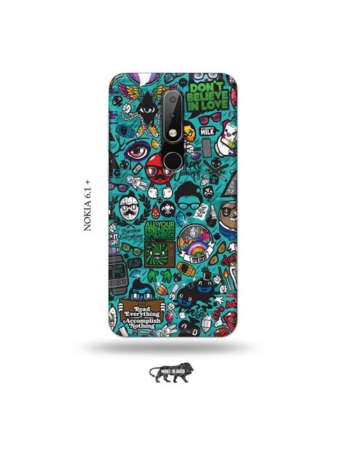 zombies dope back cover compatible with nokia 6.1 plus - 19006314 - Very Small Image - 1