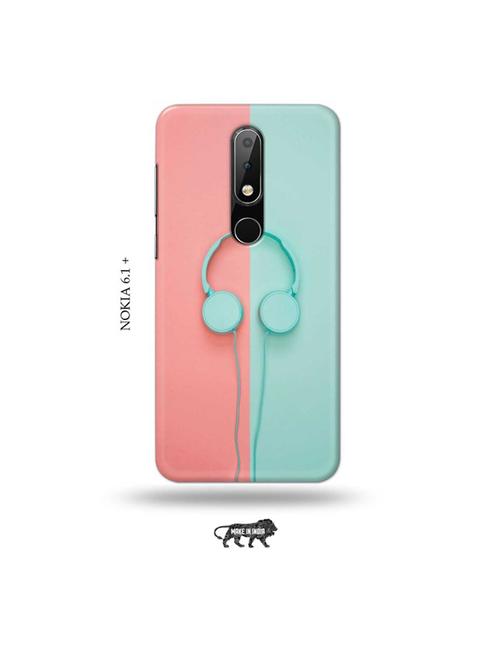 hipster headset back cover compatible with nokia 6.1 plus - 19006333 - Very Small Image - 1