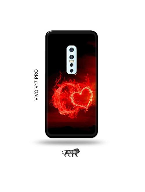 fire heart letter c back cover compatible with vivo v17 pro - 19006393 - Very Small Image - 1