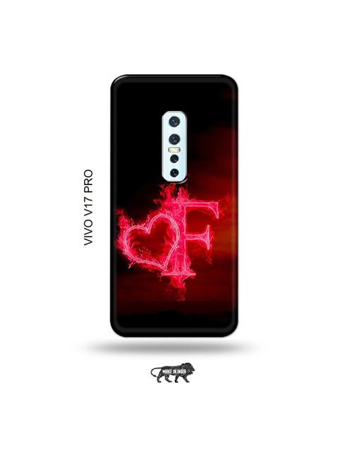 fire heart letter f back cover compatible with vivo v17 pro - 19006396 - Very Small Image - 1