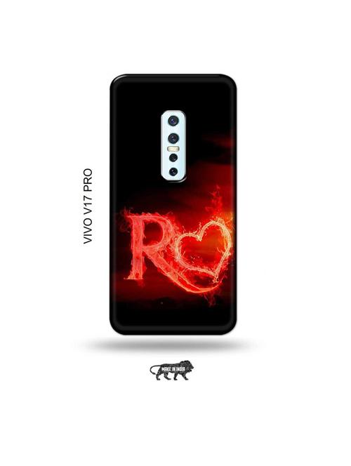 fire heart letter r back cover compatible with vivo v17 pro - 19006400 - Very Small Image - 1