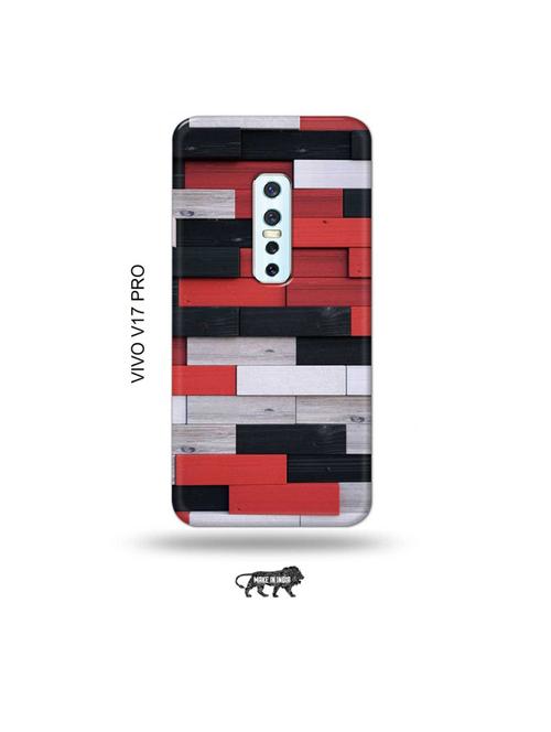 colour wooden bricks back cover compatible with vivo v17 pro - 19006498 - Very Small Image - 1