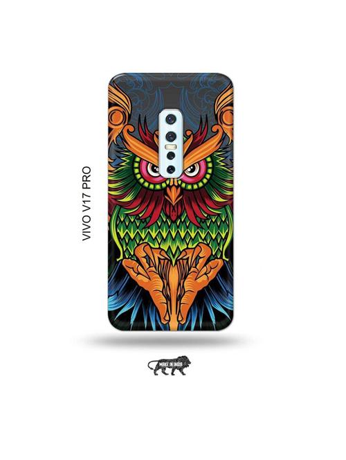 colourful owl back cover compatible with vivo v17 pro - 19006647 - Very Small Image - 1