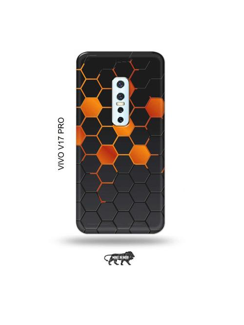 orange honey combs back cover compatible with vivo v17 pro - 19006697 - Very Small Image - 1