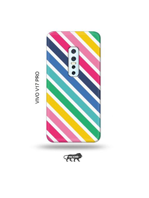 diagonal strips back cover compatible with vivo v17 pro - 19006701 - Very Small Image - 1